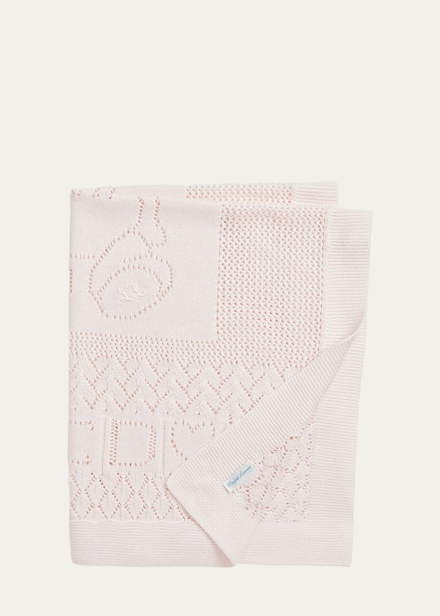 Polo Ralph LaurenKid's Pointelle Teddy Bear Blanket