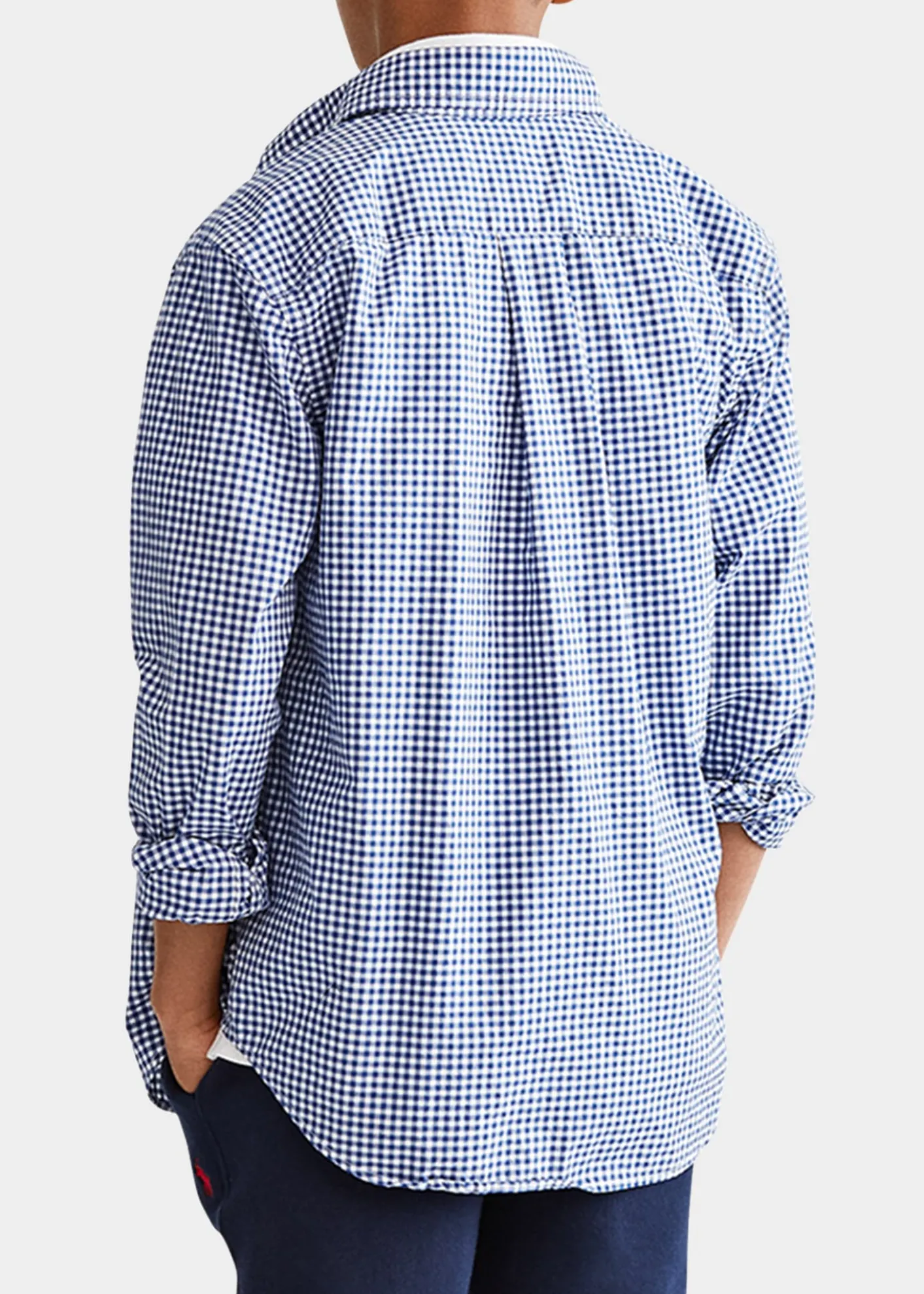 Polo Ralph LaurenPoplin Woven Gingham Sport Shirt, Size S-XL