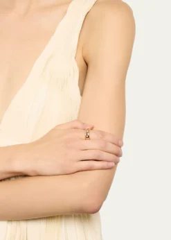 PomellatoIconica 18K Rose Gold Small Fancy Set Diamond Band Ring
