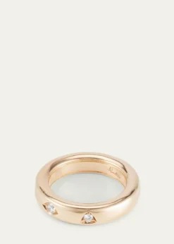 PomellatoIconica 18K Rose Gold Extra Small Fancy Set Diamond Band Ring