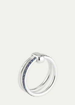 PomellatoIconica 18k White Gold Sapphire Ring