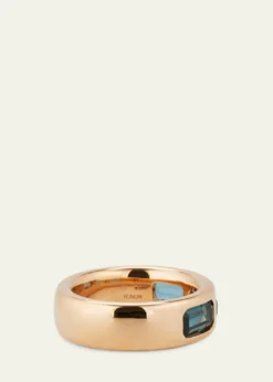 Pomellato18K Rose Gold Iconica Ring with London Blue Topaz