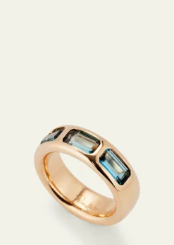 Pomellato18K Rose Gold Iconica Ring with London Blue Topaz
