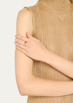 Pomellato18K Rose Gold Nudo Petit Amethyst Ring