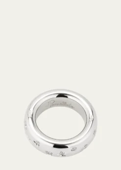 Pomellato18K White Gold Iconica Ring with Fancy Set Diamonds