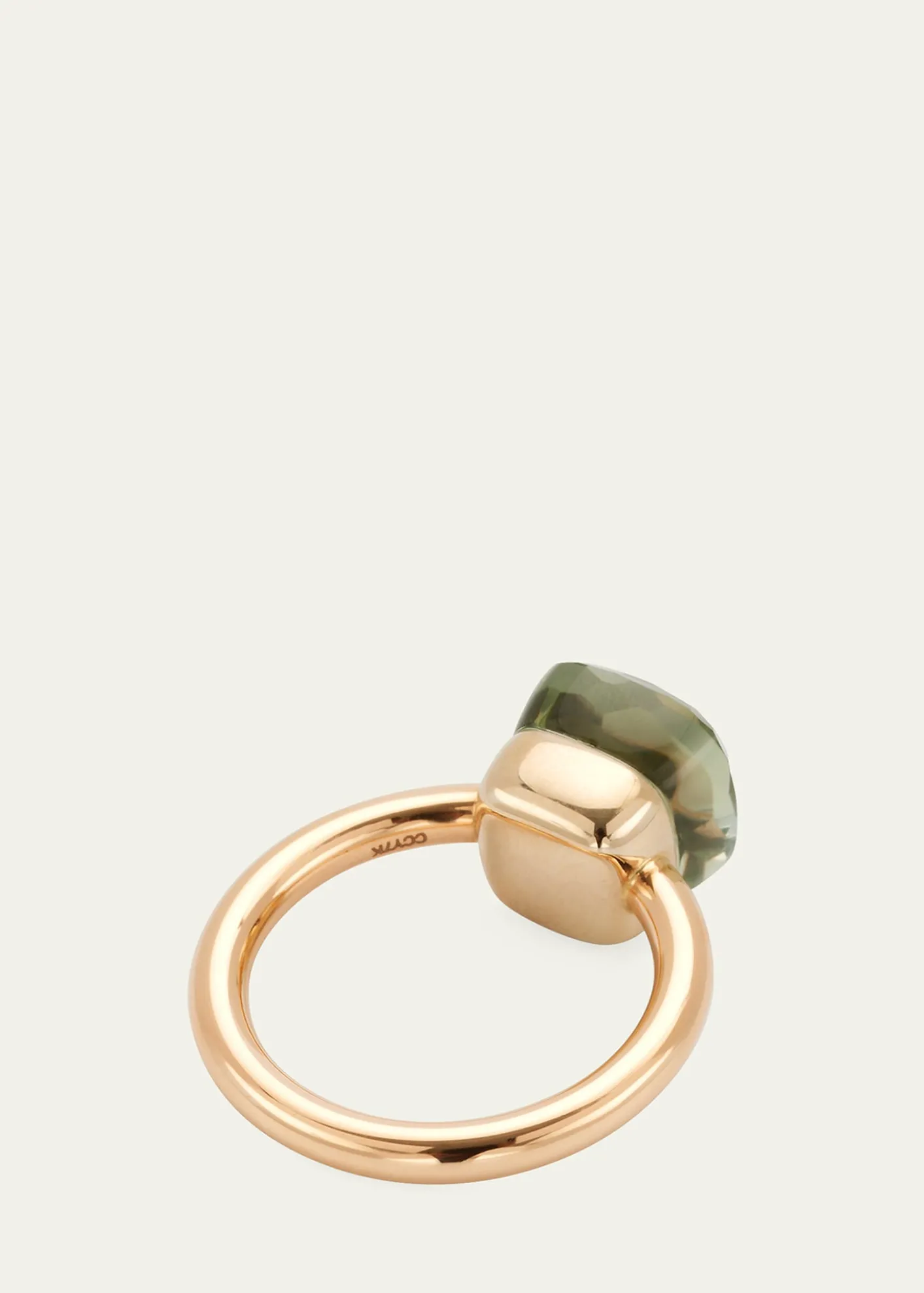 PomellatoNudo Classic 18k Rose Gold Prasiolite Ring