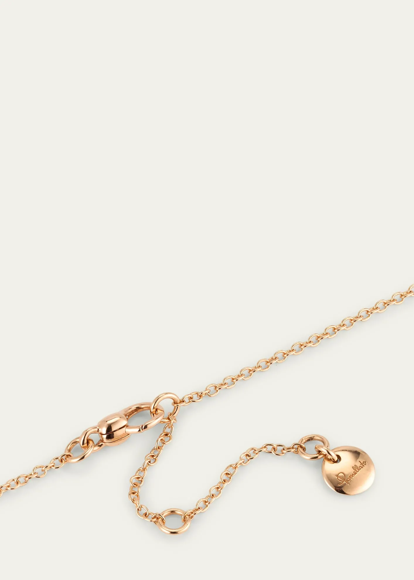 PomellatoTogether 18K Rose Gold Diamond Circle Pendant Necklace
