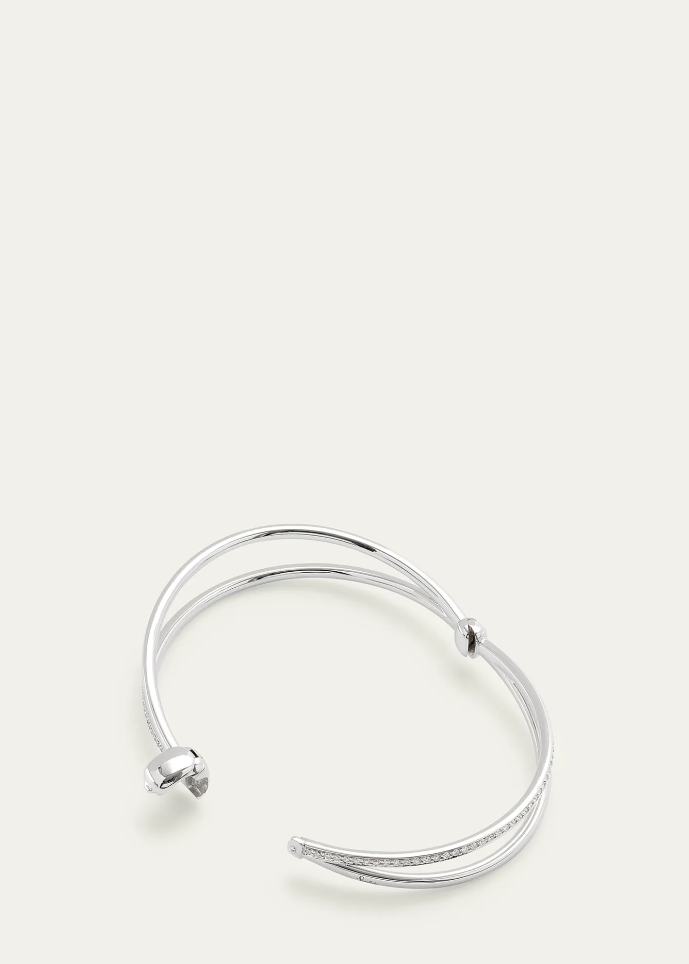 PomellatoWhite Gold Together Bracelet with Diamonds