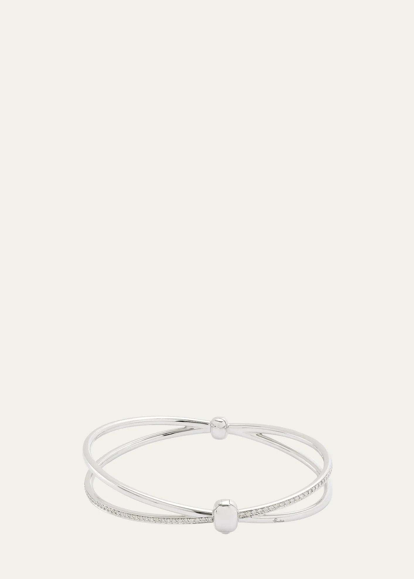 PomellatoWhite Gold Together Bracelet with Diamonds