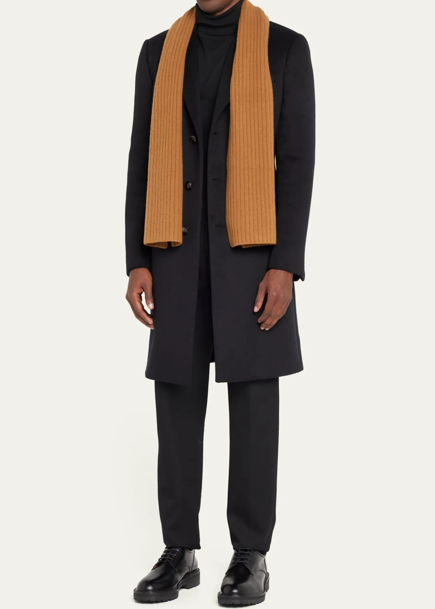 PortolanoRibbed Cashmere Scarf