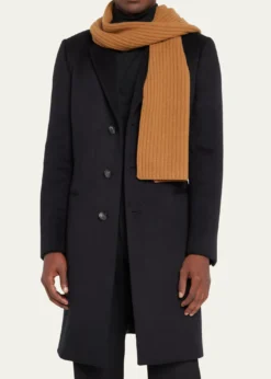 PortolanoRibbed Cashmere Scarf