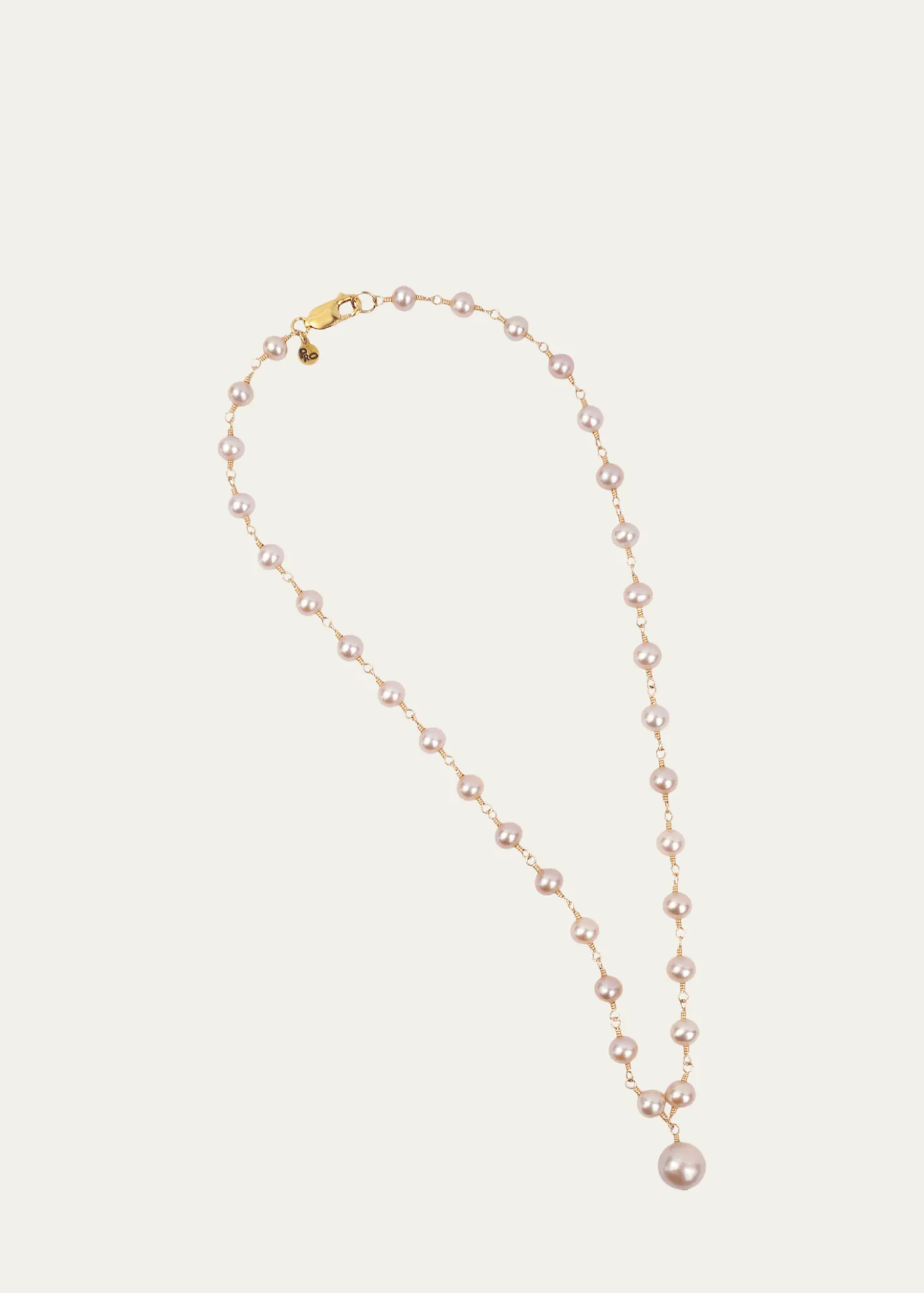Presley OldhamPrimrose Necklace with Pink Pearls