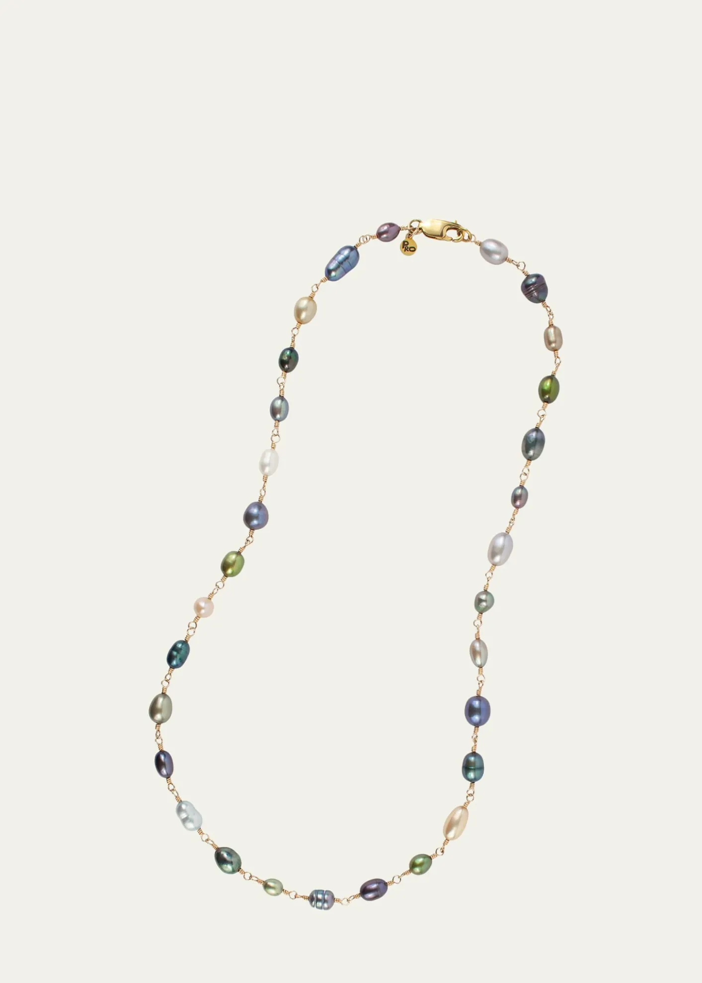 Presley OldhamTrail Mix Necklace with Multicolor Pearls