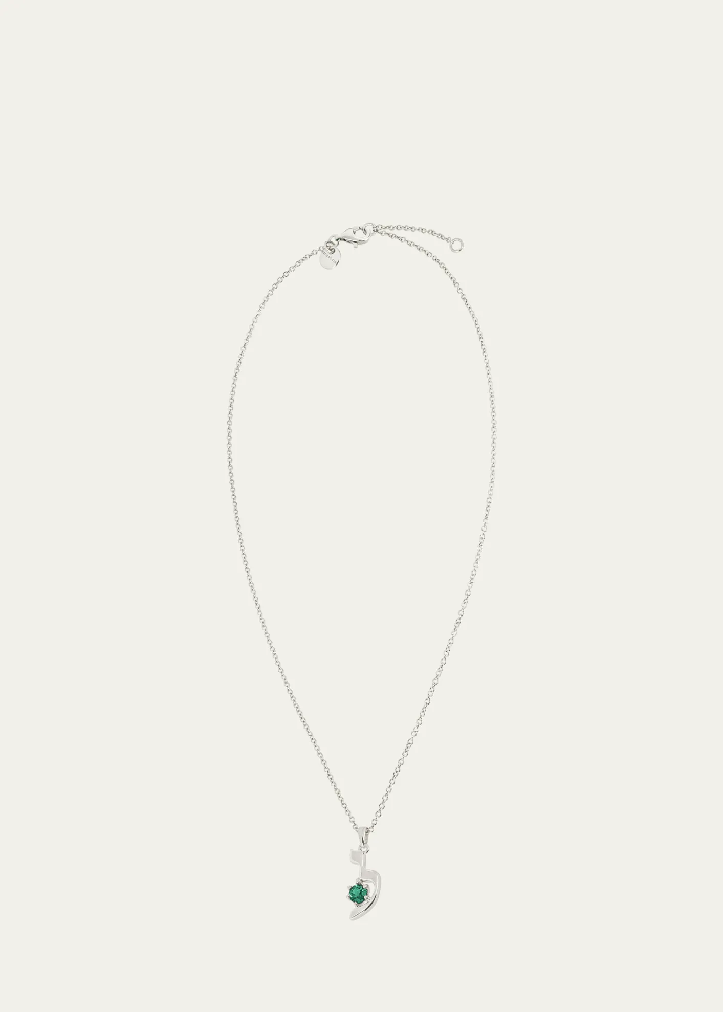 Procaccia Jewelry18K Gold Hebrew LAMED Initial Necklace