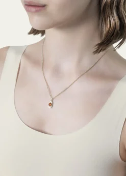 Procaccia Jewelry18K Gold Hebrew NUN Initial Necklace