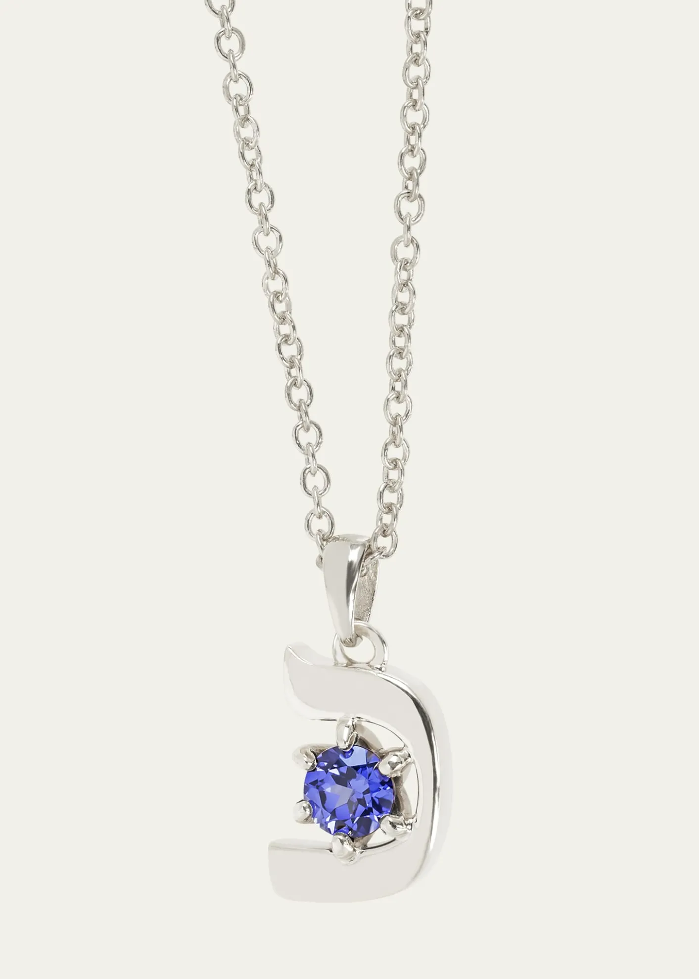 Procaccia Jewelry18K Gold Hebrew KHAF Initial Necklace
