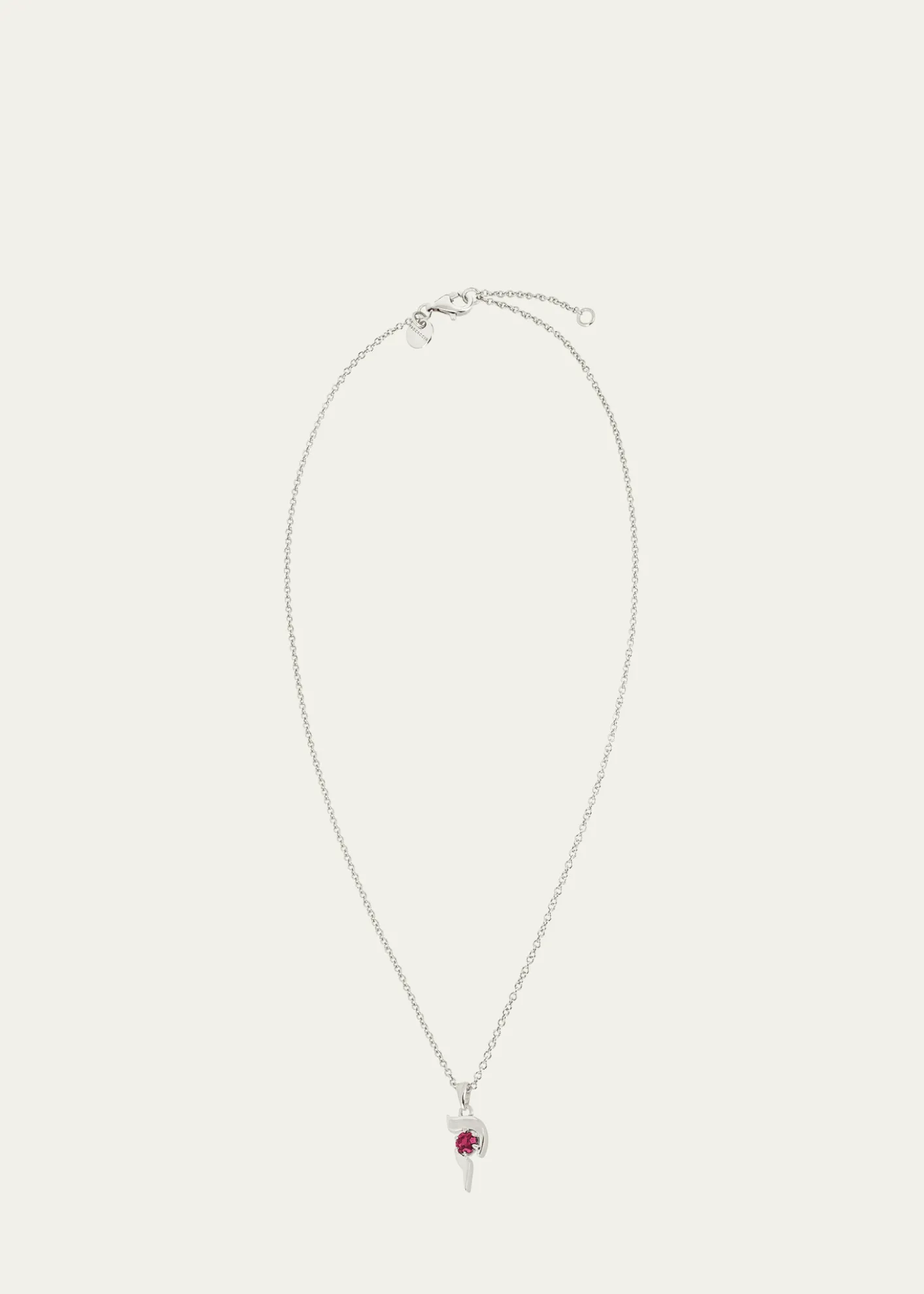 Procaccia Jewelry18K Gold Hebrew QUF Initial Necklace