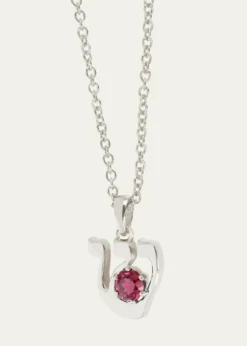 Procaccia Jewelry18K Gold Hebrew SHIN Initial Necklace