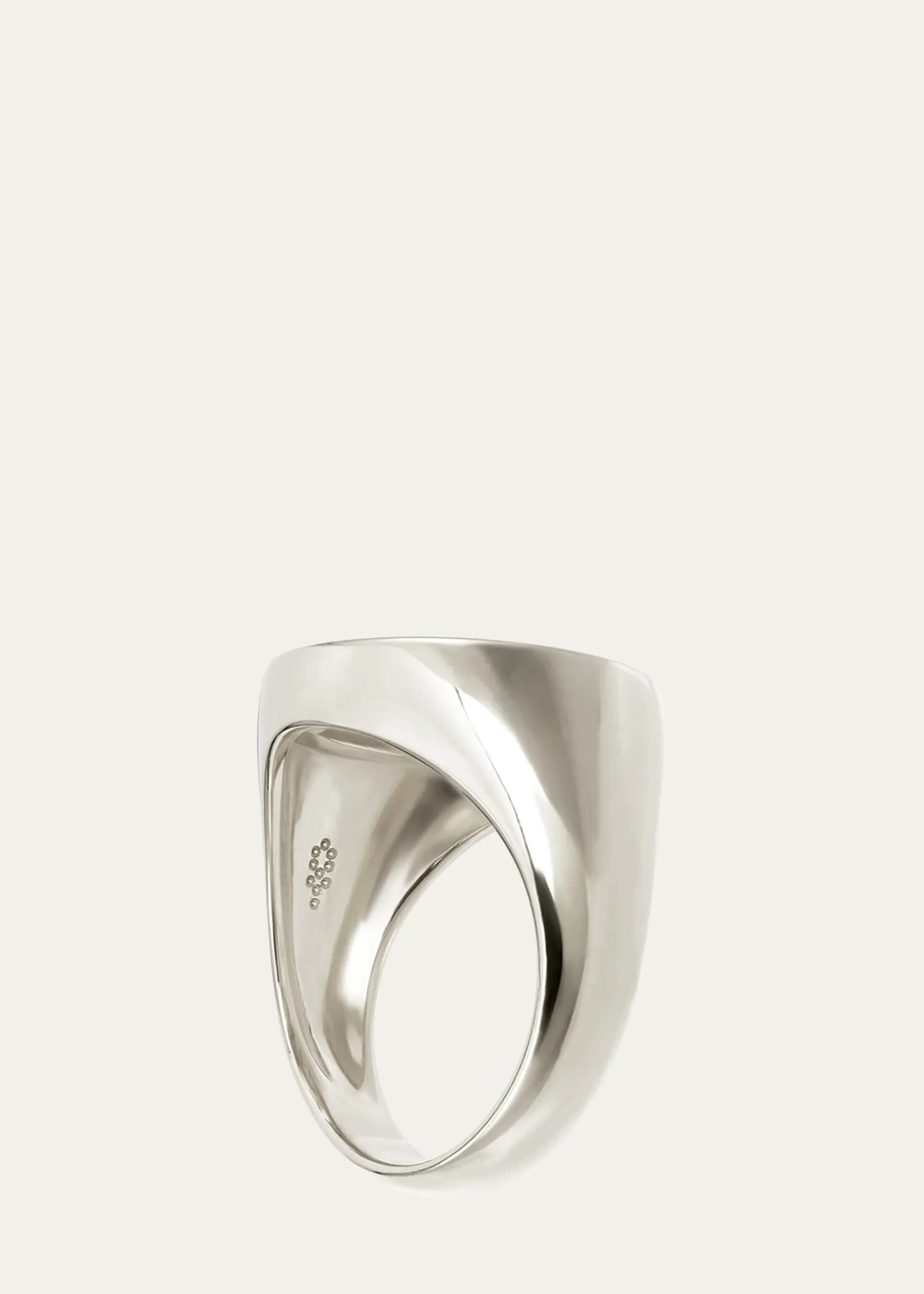Procaccia Jewelry18K Gold Hebrew KHAF Initial Signet Ring
