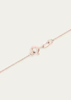 Procaccia Jewelry18K Rose Gold Diamond Pave Chai Necklace