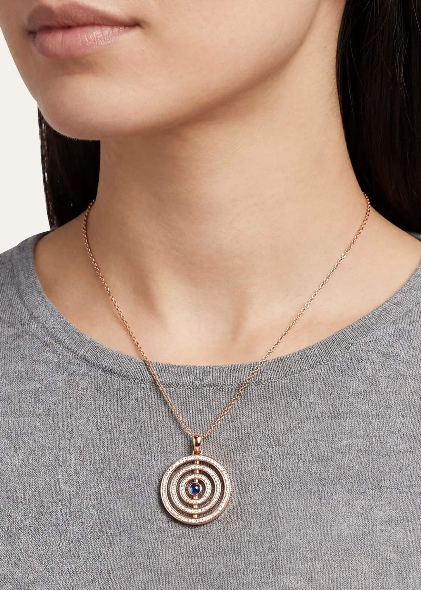 Procaccia Jewelry18K Rose Gold The Good Eye Pendant Necklace