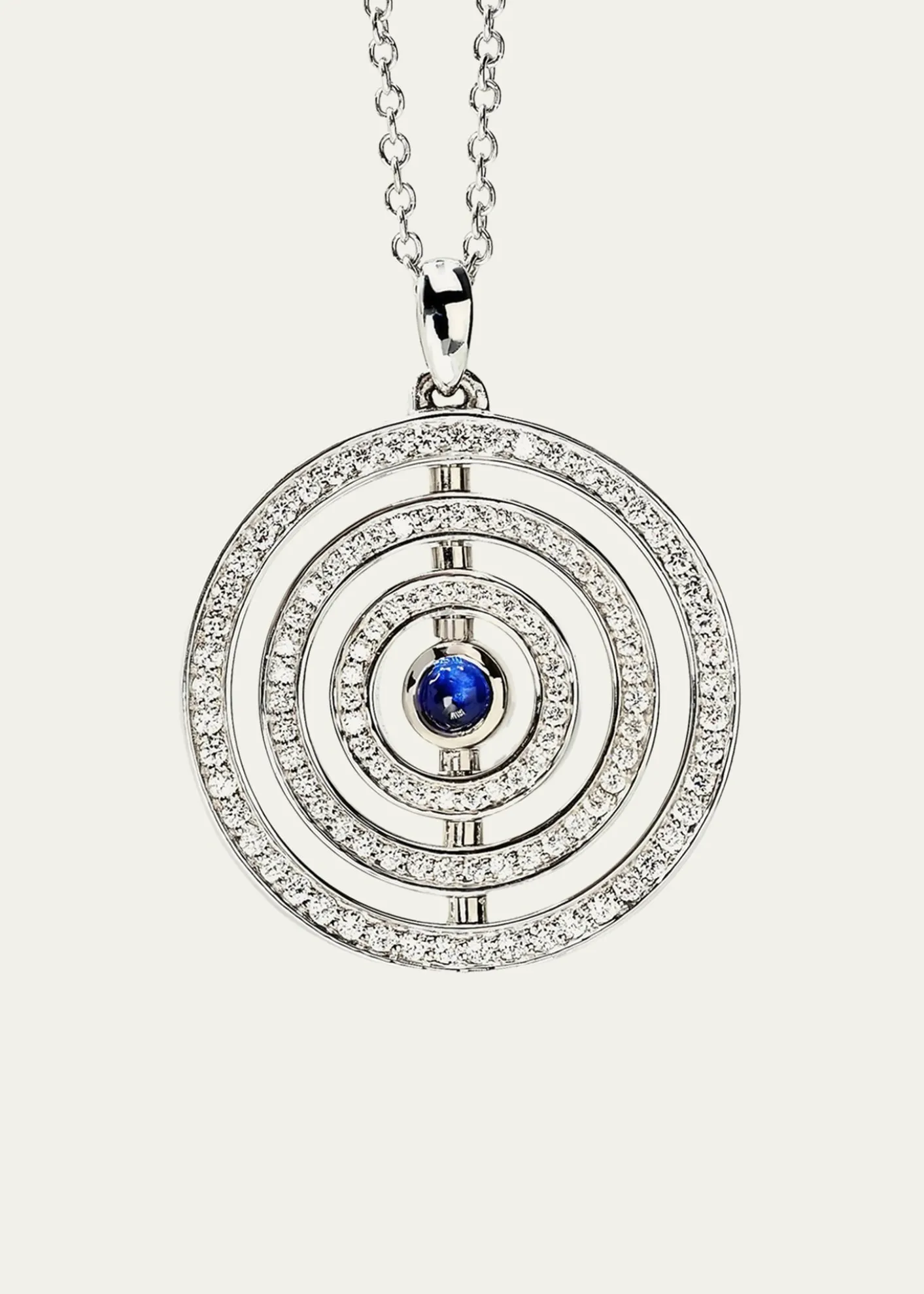 Procaccia Jewelry18K White Gold The Good Eye Pendant Necklace