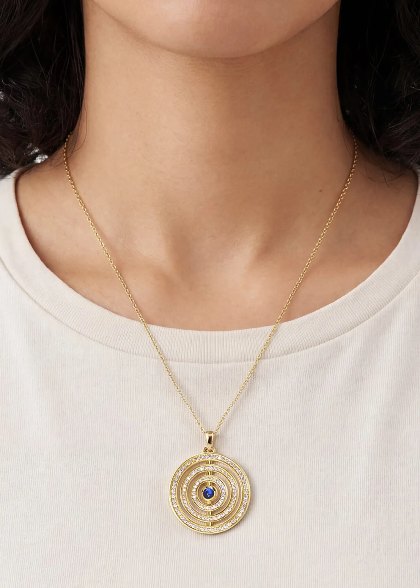 Procaccia Jewelry18K Yellow Gold The Good Eye Pendant Necklace