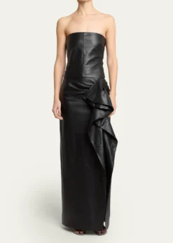 Proenza SchoulerAlonna Strapless Leather Dress