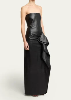 Proenza SchoulerAlonna Strapless Leather Dress