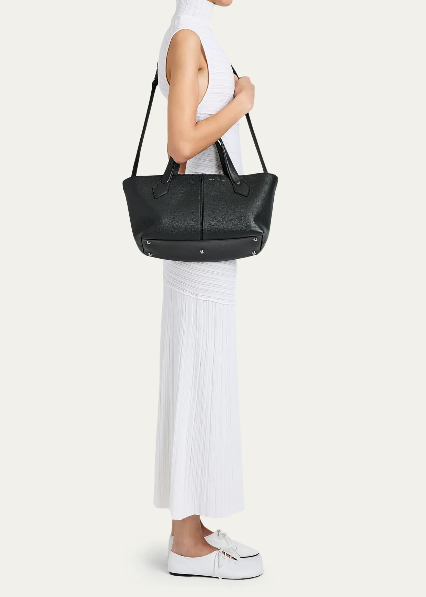 Proenza SchoulerChelsea East-West Pebble Leather Tote Bag