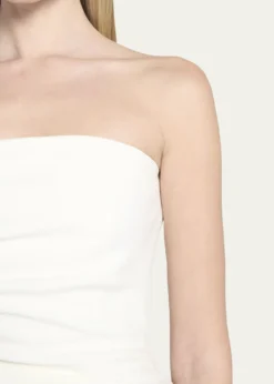 Proenza SchoulerGathered Crepe Strapless Top