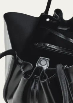 Proenza SchoulerLarge Ruched Calf Leather Tote Bag