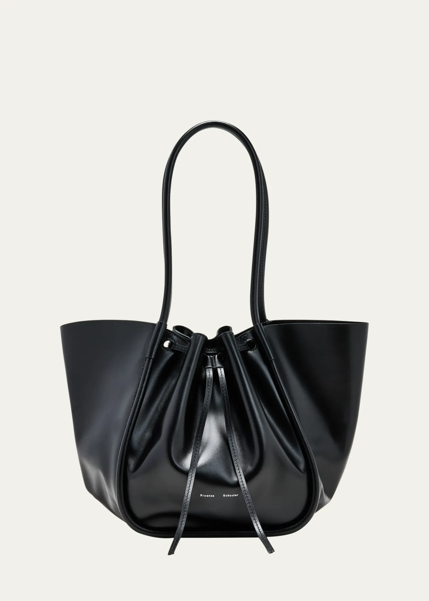 Proenza SchoulerLarge Ruched Calf Leather Tote Bag