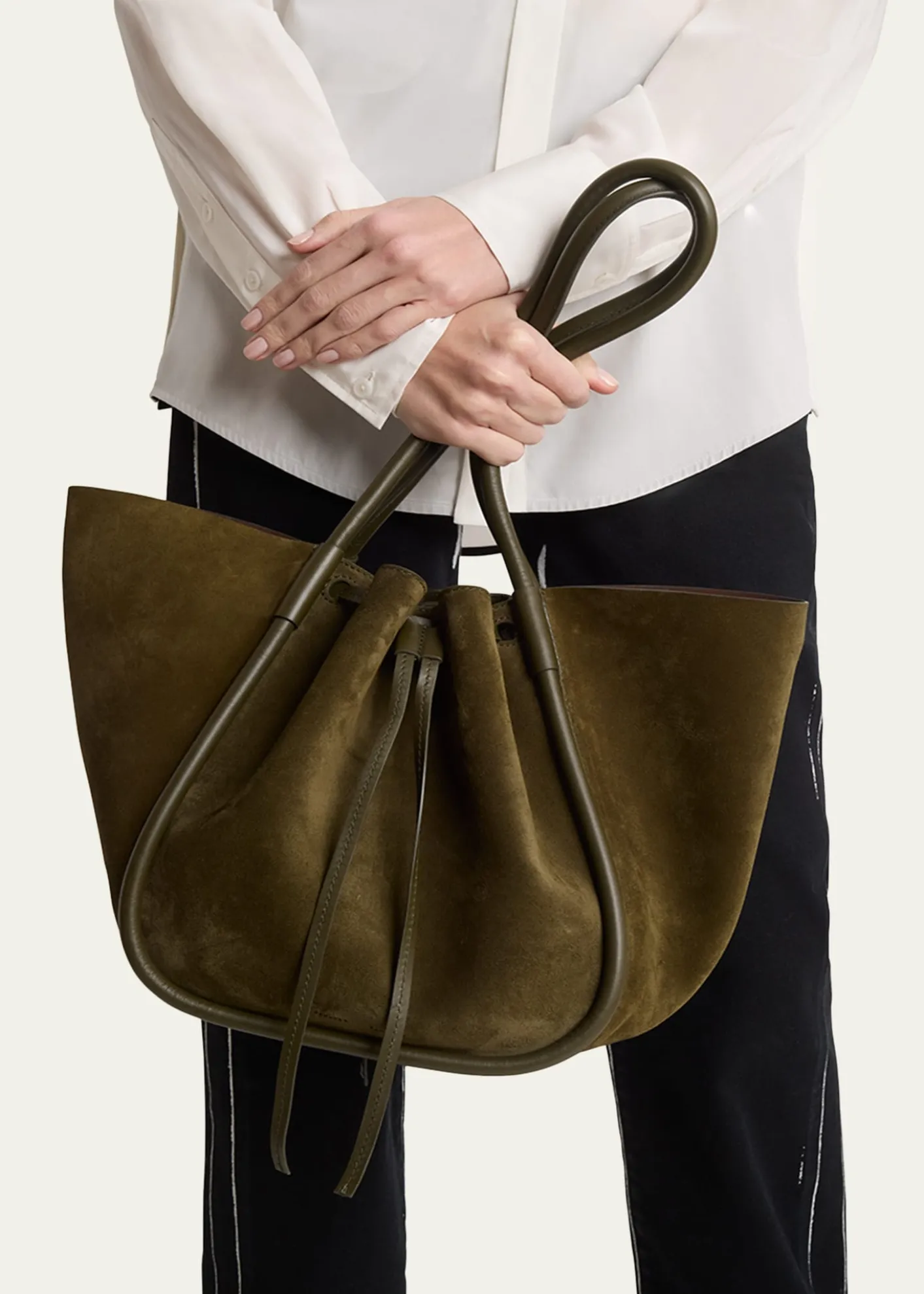 Proenza SchoulerLarge Ruched Tote in Soft Suede