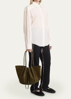 Proenza SchoulerLarge Ruched Tote in Soft Suede