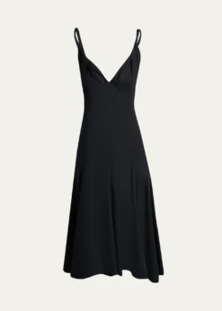Proenza SchoulerLeo Sleeveless Flared Cotton Midi Dress