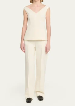 Proenza SchoulerMariam Wool Scuba V-Neck Top