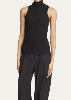 Proenza SchoulerMatte Viscose Knit Ribbed Top