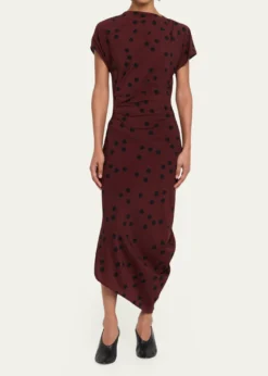 Proenza SchoulerRen Polka Dot Ruched Dress