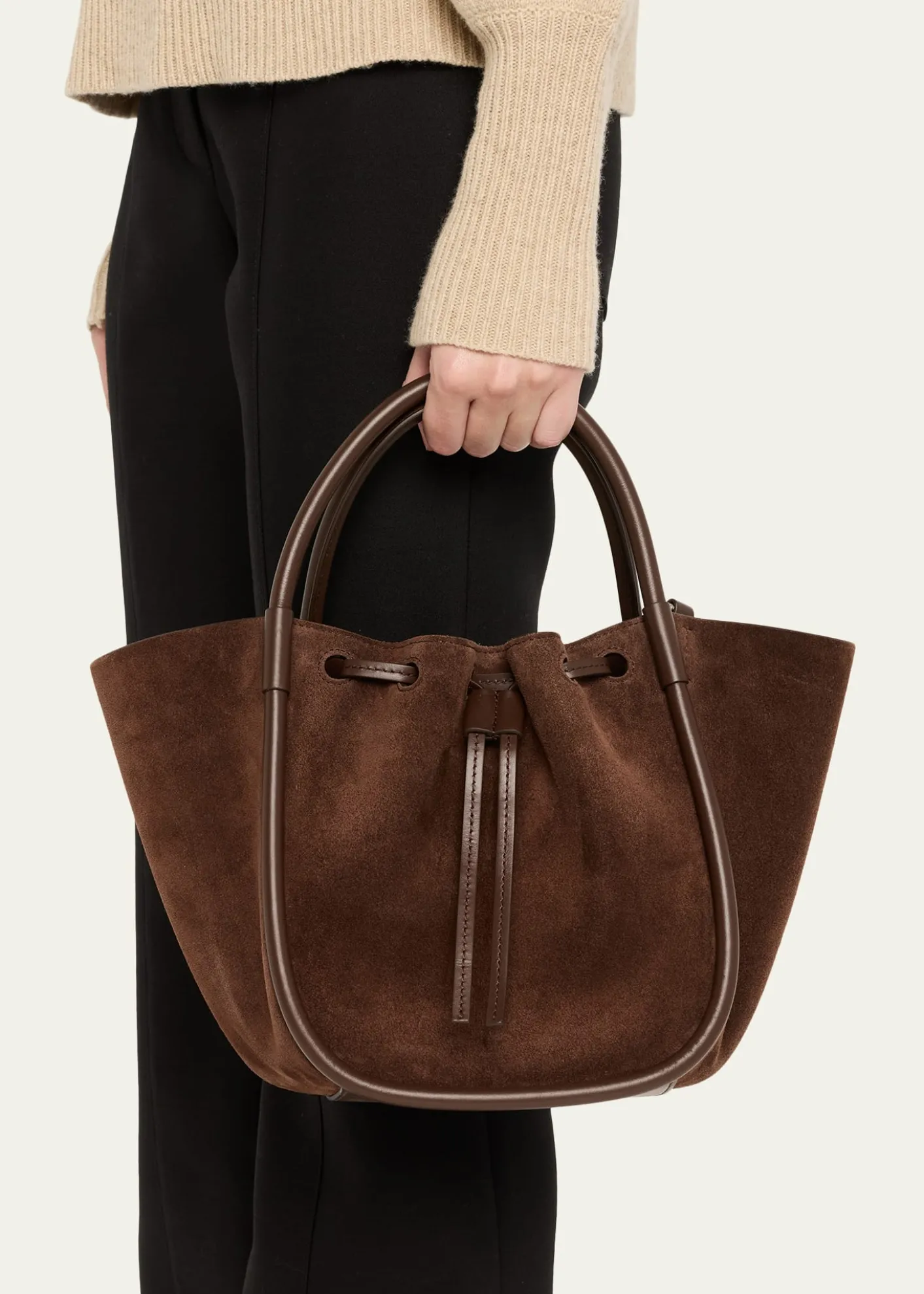 Proenza SchoulerSmall Ruched Suede Tote Bag