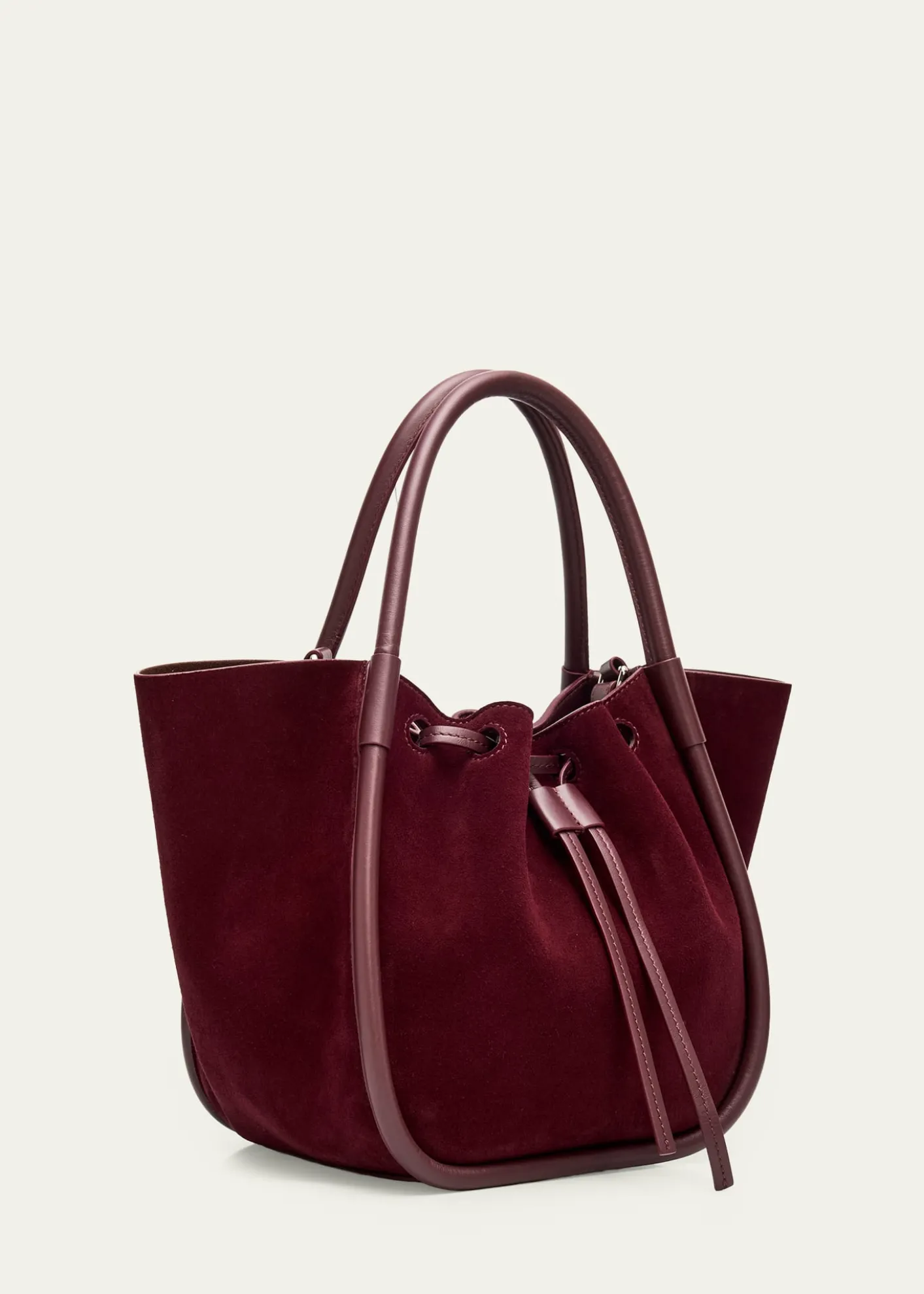 Proenza SchoulerSmall Ruched Suede and Leather Tote Bag