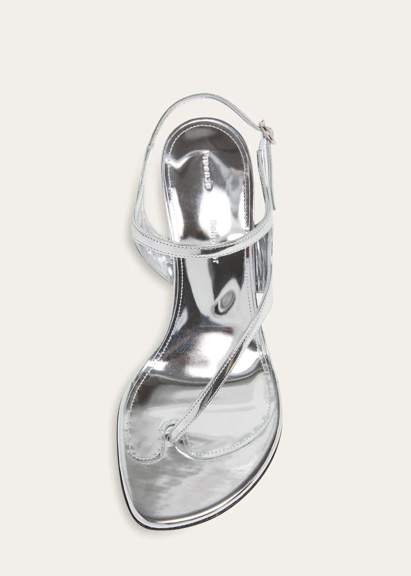 Proenza SchoulerTee Asymmetric Leather Thong Sandals