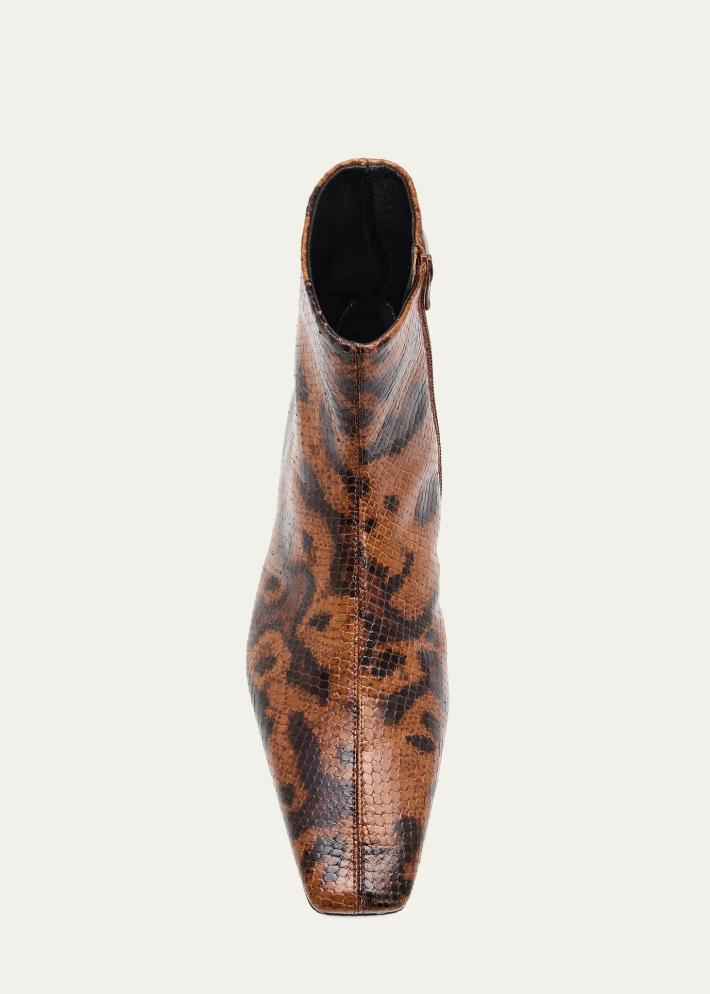 Proenza SchoulerTrap Snake-Embossed Leather Ankle Boots