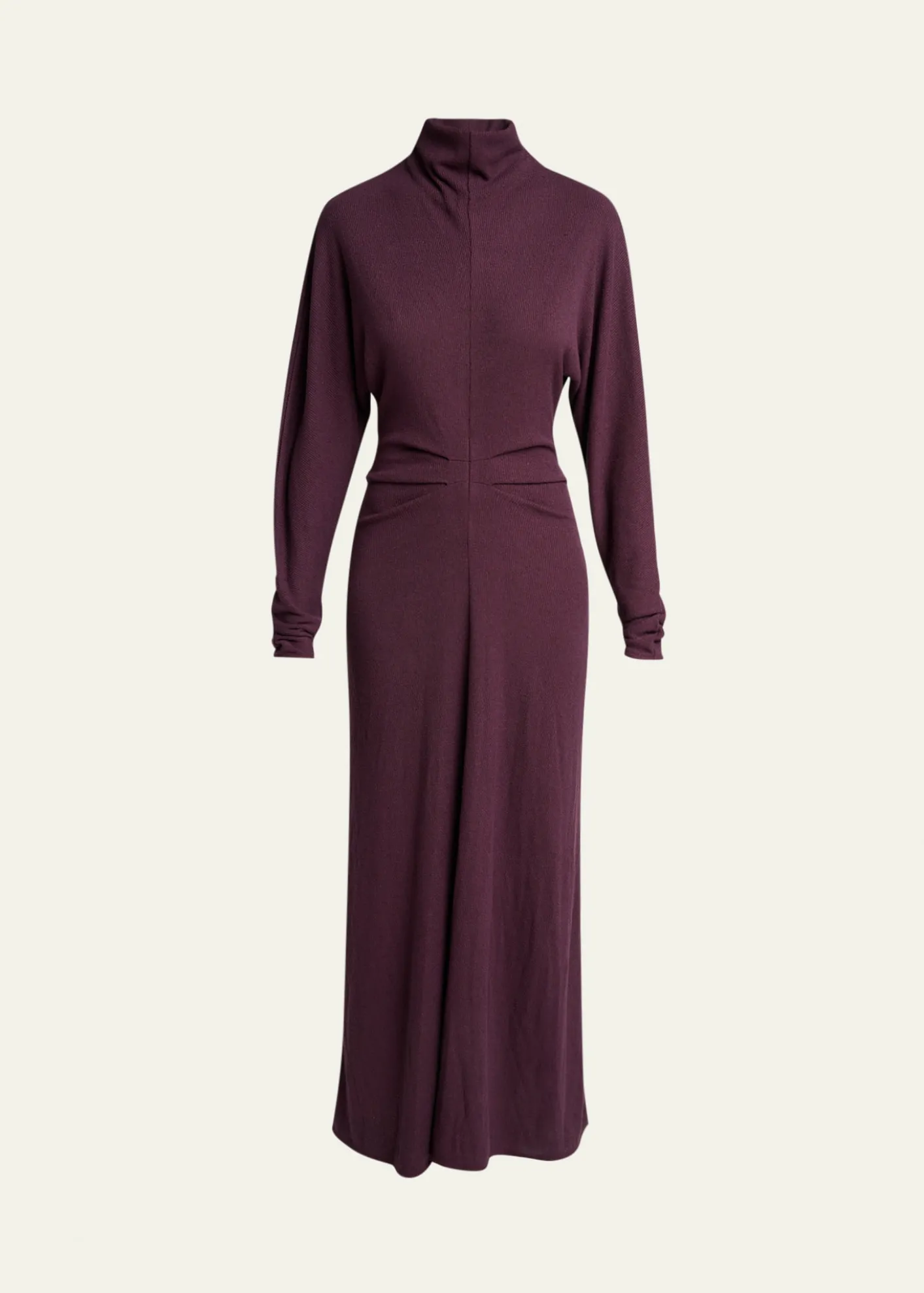 Proenza Schouler White LabelSoren Pleated Rib-Crepe Mock-Neck Dress
