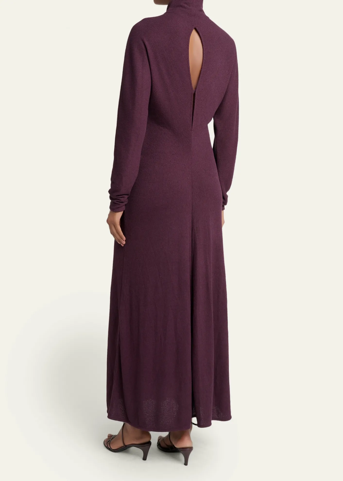 Proenza Schouler White LabelSoren Pleated Rib-Crepe Mock-Neck Dress