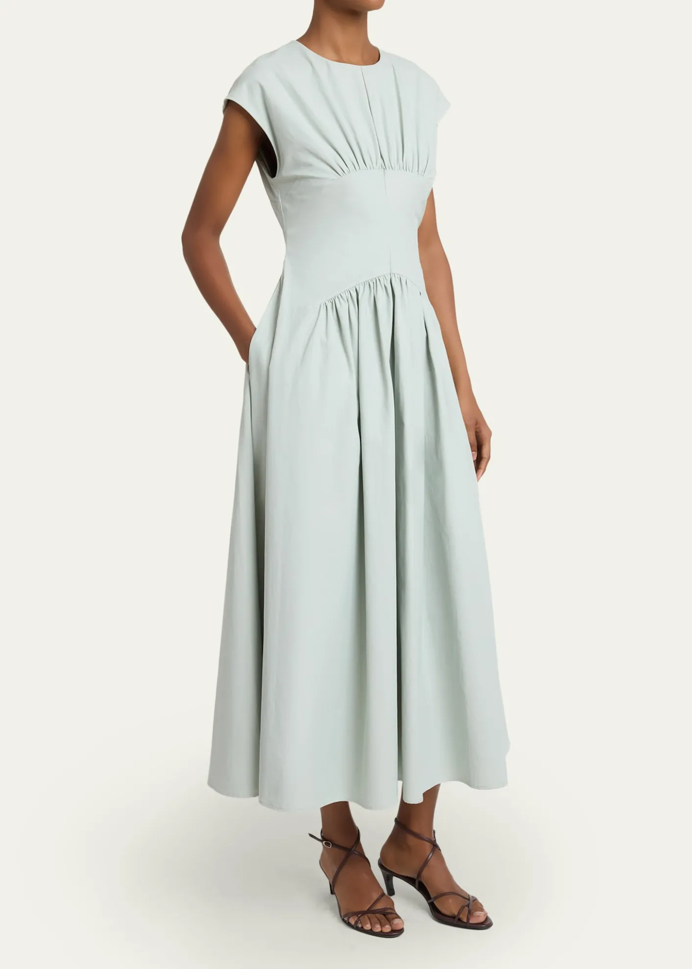 Proenza Schouler White LabelNyssa A-Line Technical Cotton Dress