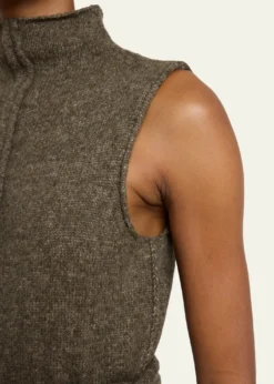 Proenza Schouler White LabelZola Sleeveless Wool Turtleneck Dress