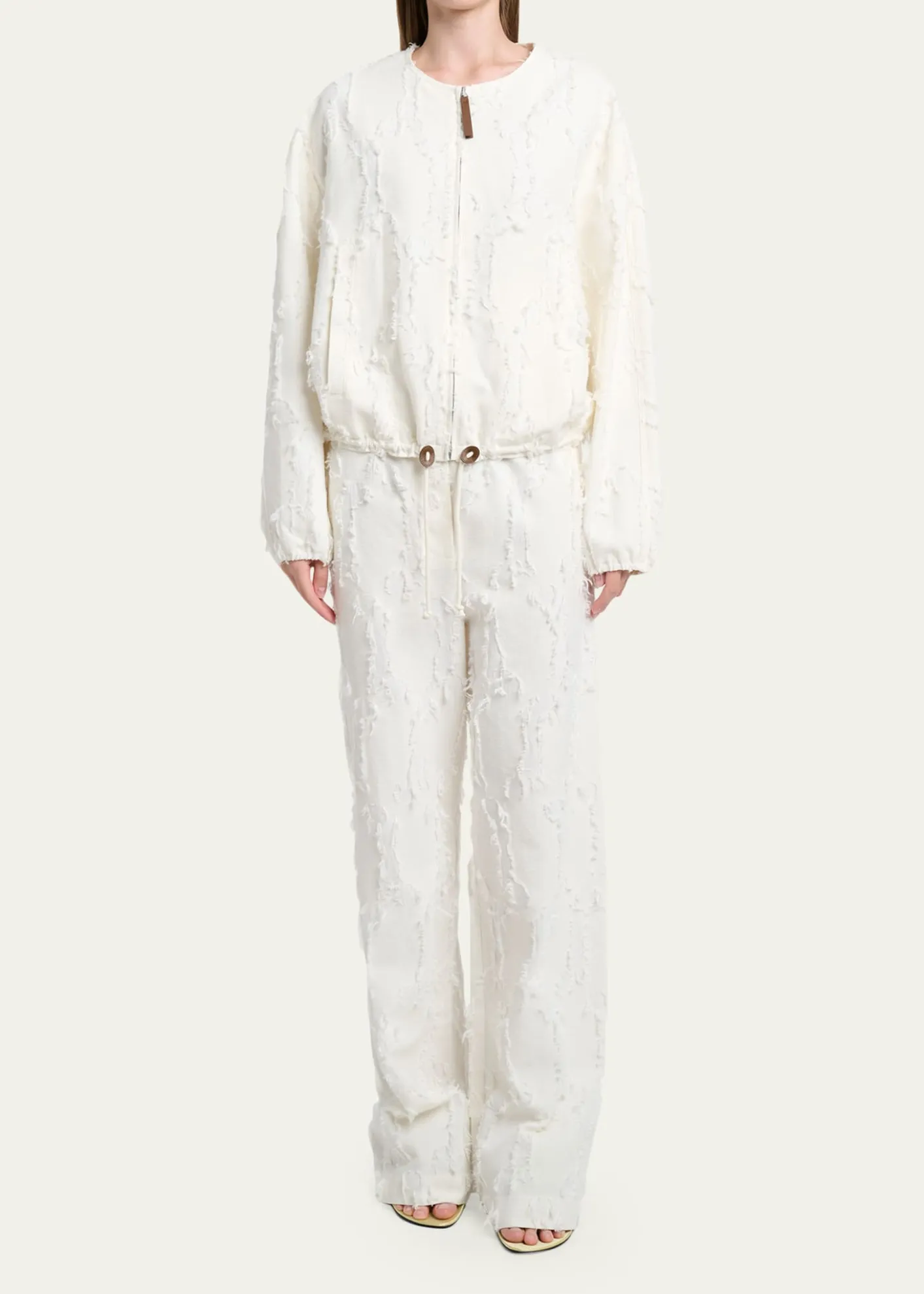 Proenza Schouler White LabelShilo Wide-Leg Pants In Jacquard Cotton