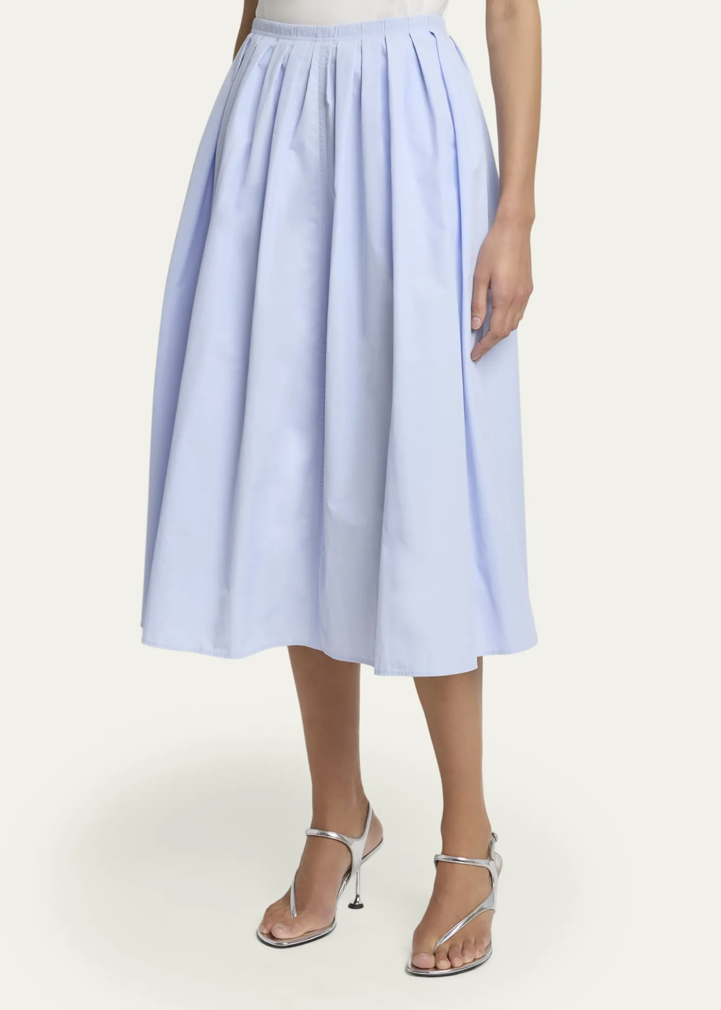 Proenza Schouler White LabelAustin A-Line Technical Cotton Skirt