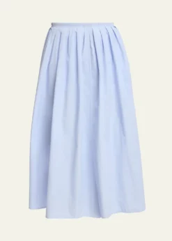 Proenza Schouler White LabelAustin A-Line Technical Cotton Skirt